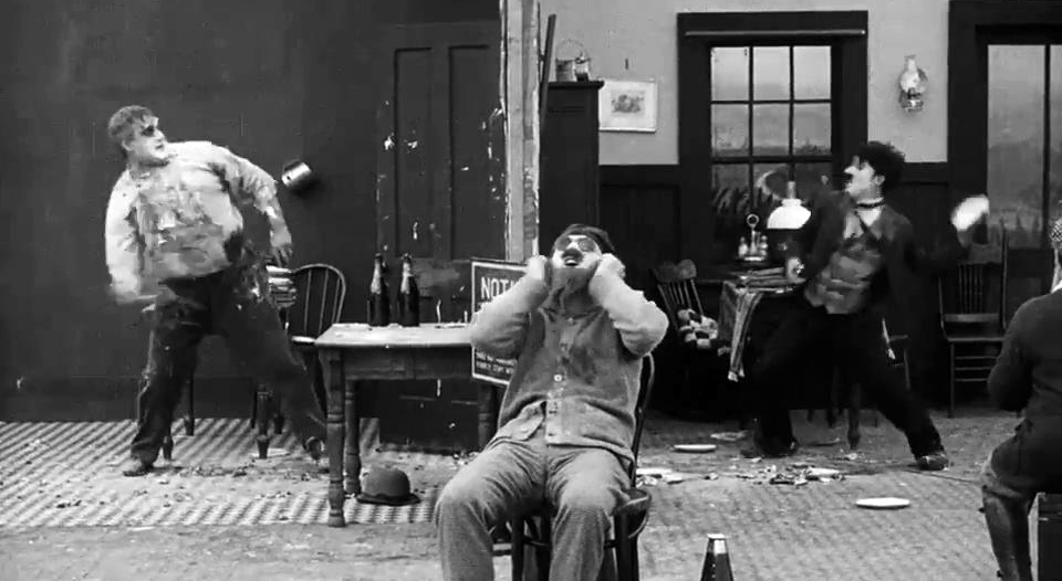 Charlie Chaplin pie fight